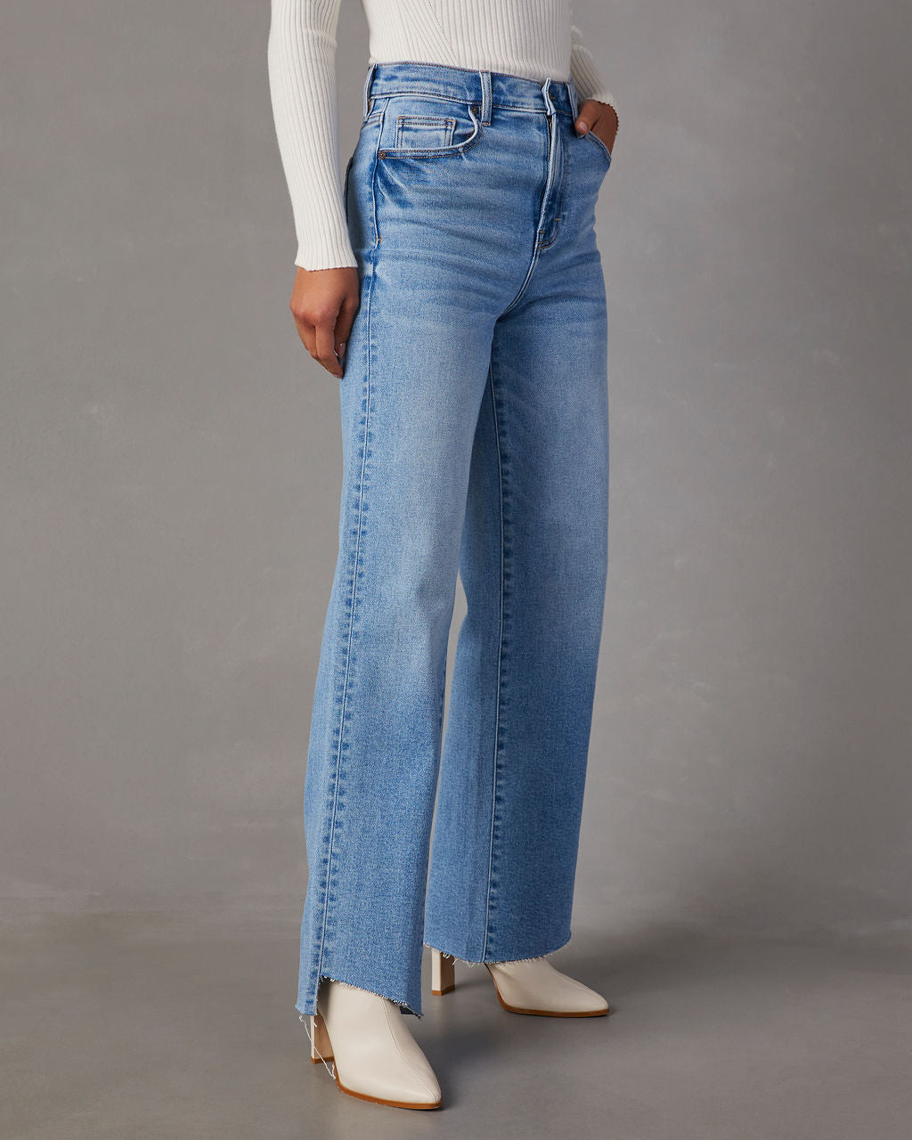 Jeans  Dame Soaked In Luxury Sltessie Denim Pants Light Grey