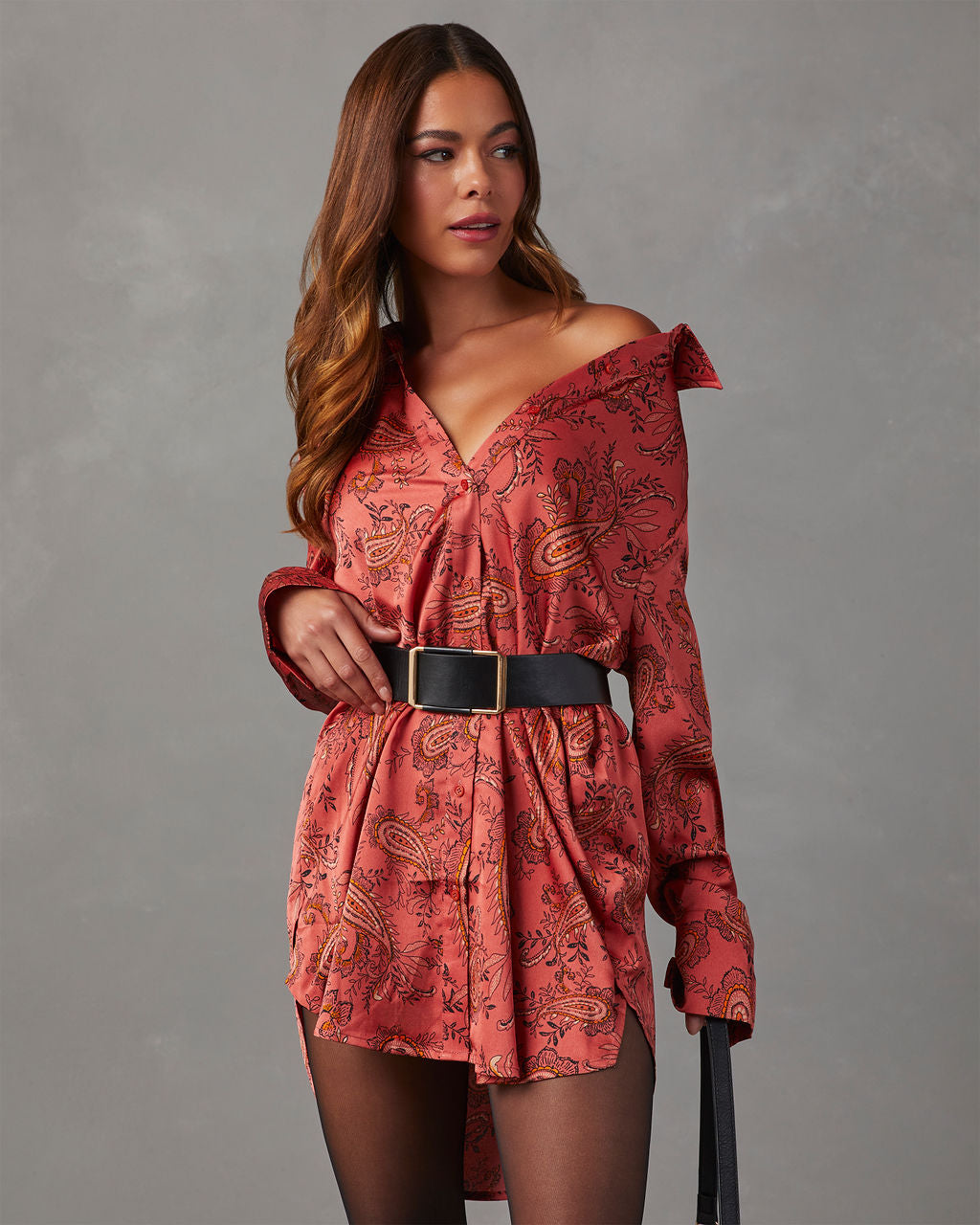 paisley print shirt dress Etro Paisley-print Shirt Dress