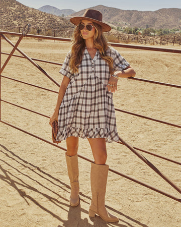 Chic Intentions Plaid Mini Dress