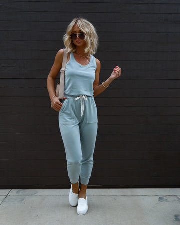 Placerville Pocketed Drawstring Jumpsuit