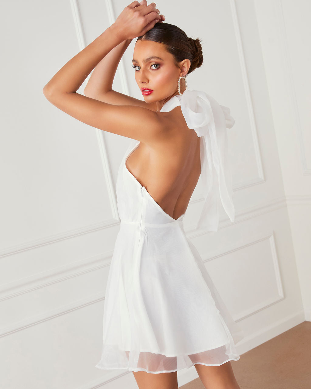 Odyssey Organza Halter Mini Dress VICI Odyssey Organza Halter Mini Dress VICI