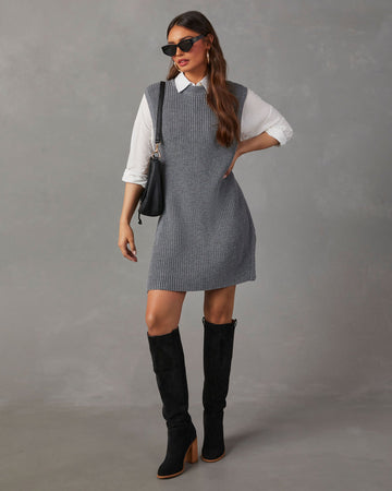 Let Her Be Knit Mini Dress
