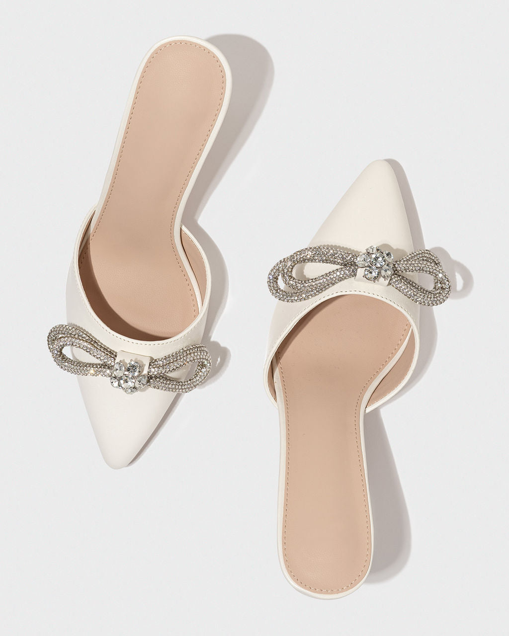 Webster Crystal Embellished Mule Heels â VICI