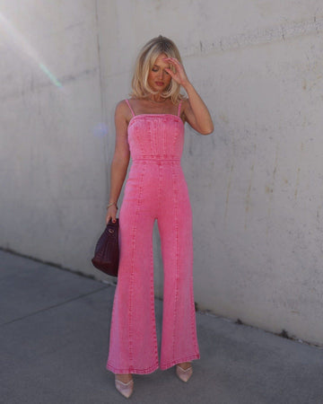 Trendsetter Denim Jumpsuit