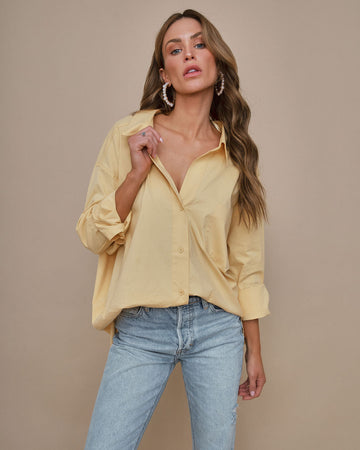 Federica Cotton Button Down Top