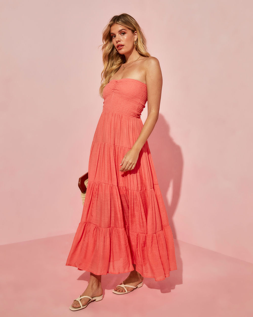 Smocked Strapless Maxi Dress Eyelet Smocked Strapless Maxi Dress Sale Smocked  Strapless Maxi