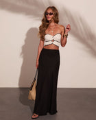 Romee Cotton Cut Out Strapless Top