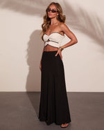 Romee Cotton Cut Out Strapless Top