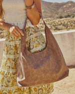 Adler Faux Suede Hobo Bag