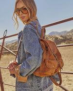 Serena Faux Suede Backpack