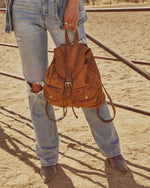 Serena Faux Suede Backpack
