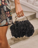 Soft Glance Floral Top Handle Pouch