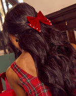 Mimsy Velvet Faux Pearl Hair Clip