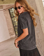 Peace Out Cotton Graphic Short Sleeve Tee