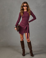 Shaya Long Sleeve Wrap Mini Dress