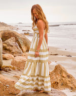 Early Arrival Cotton Striped Maxi Dress