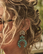 Starlit Canyon Drop Turquoise Earrings