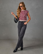 Wild Attraction Animal Print Sleeveless Sweater