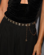 Alfred Rhinestone Chain Belt