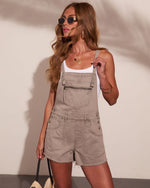 Junea Raw Hem Shortalls