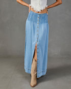 Jaydah Denim Maxi Skirt