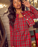 Festive Frenzy Plaid Blazer