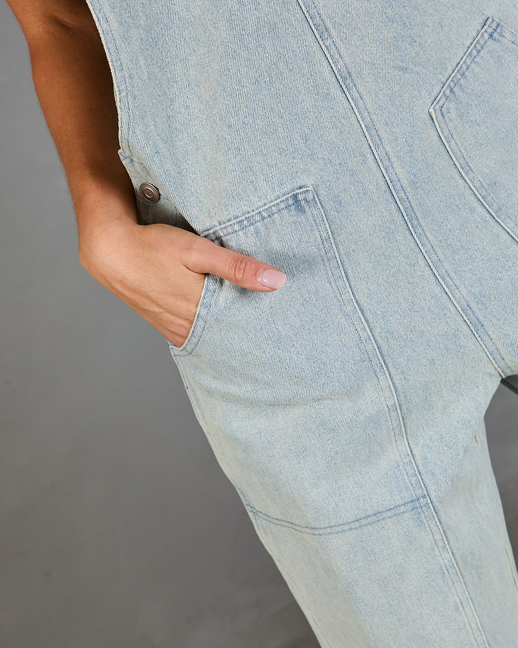 Cloudette Wide Leg Denim Overalls – VICI