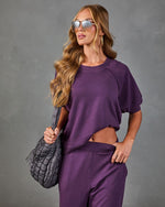 Good Stretch Terry Waffle Knit Sweatshirt