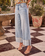 Serenah Super Stretch Mid Rise Wide Leg Jeans