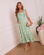 Honeydew Hush Floral Maxi Dress