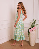 Honeydew Hush Floral Maxi Dress