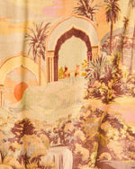 Multi % Out And About Printed Waist Tie Romper-6