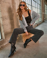 Timeless Reset Knit Herringbone Cardigan