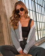 Timeless Reset Knit Herringbone Cardigan