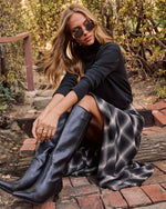 Black % Faith Turtleneck Knit Sweater-5