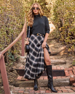 Black % Faith Turtleneck Knit Sweater-2