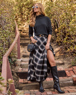 Black % Faith Turtleneck Knit Sweater-6