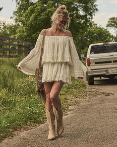 Summer Rodeo Cotton Off The Shoulder Top