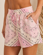 Coastal Escape Paisley Drawstring Shorts