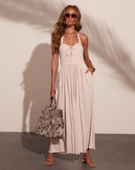 Tailored Ease Halter Neck Jumpsuit