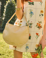 Honey Glow Vegan Leather Shoulder Tote Bag