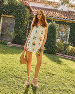 Soft Bloom Floral Shift Mini Dress