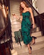 Emerald % Ellie Floral Midi Dress-3