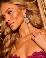 Monroe Crystal Statement Drop Earrings