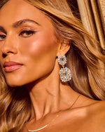 Monroe Crystal Statement Drop Earrings