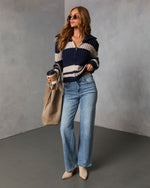 Falling Ivy Striped Knit Sweater