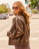 Dark Ember Vegan Leather Jacket
