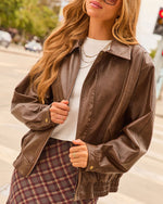 Dark Ember Vegan Leather Jacket
