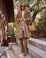 Before Midnight Faux Fur Coat