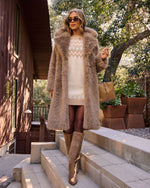 Before Midnight Faux Fur Coat